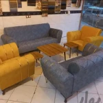 مبل راحتی اسکارلت 7 نفره پایه فلز