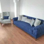 مبل راحتی چستر یونانی 7 نفره پایه چوب