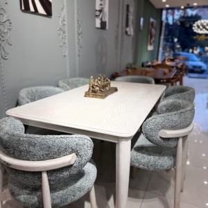 میز ناهارخوری مدل نوبل 6 نفره