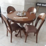 میز ناهارخوری نعل اسبی 4 نفره