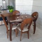 میز ناهارخوری نعل اسبی 4 نفره