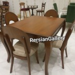 میز ناهارخوری نعل اسبی 4 نفره
