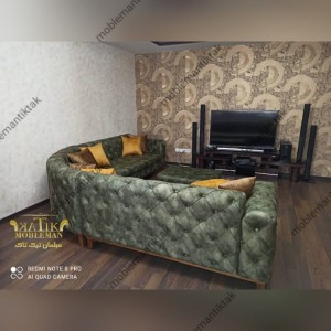 مبل ال چستر کنج گرد